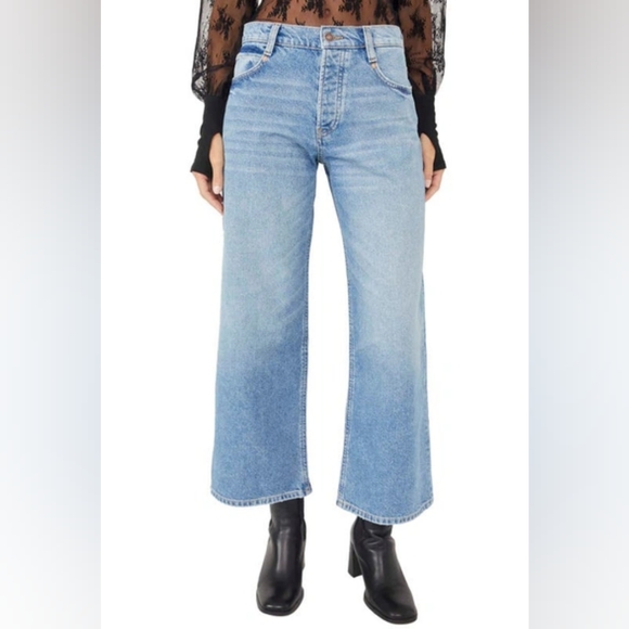 We The Free Denim - Free People x We The Free Chalet high-waisted wide leg jean
